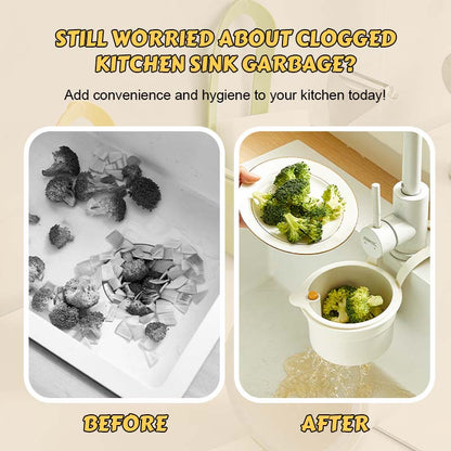 🧺 Multifunctionele afvoermand✨ Houd je gootsteen fris, schoon en altijd stromend!