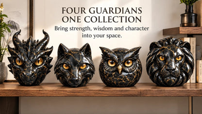 🔥Luxury Guardian Animal Stone Sculpture- ✨Elegant Home Décor & Gift-Ready Art Piece