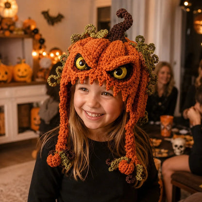 🎭🎃 DIY-haakpakket voor een Halloween-monsterkap | Hoogwaardig, zacht garen met stapsgewijze handleiding voor het zelf maken van een handgemaakte, draagbare karakterkap 🧶✨