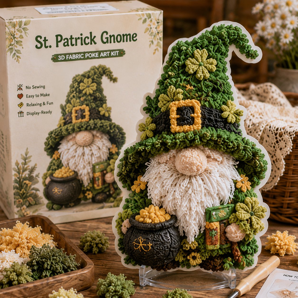 Gnome 3D-stof-poke-art-set🔥Koop er 2 en ontvang gratis verzending