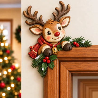 ⏰LAATSTE DAG 50% KORTING 🎅Kerst-Peekaboo-hoekversiering voor het deurkozijn