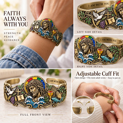 🔥 Laatste dag: 49% KORTING - ✝️ Door het geloof geïnspireerde Jezus-armband | Antiek messing met bijbeltekst