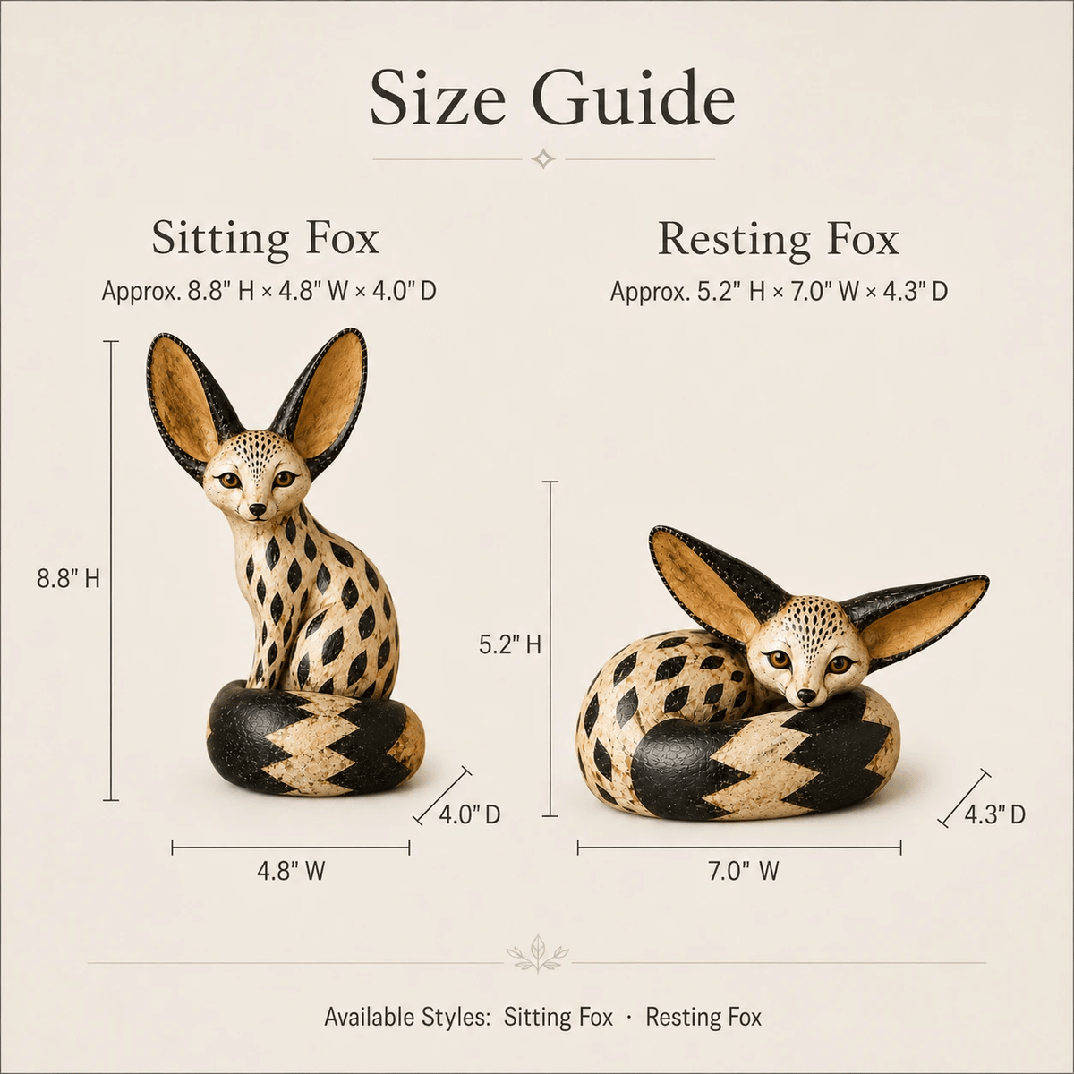 🔥Today 50% OFF🔥 - Vintage Fennec Fox Sculpture