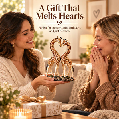 💕🎁Samen is het leuker – Giraffenhart-sculptuur 🦒♡🦒 (✨Bij aankoop van 2 stuks gratis verzending)