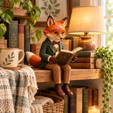 🦊 Lezende vos-ornament