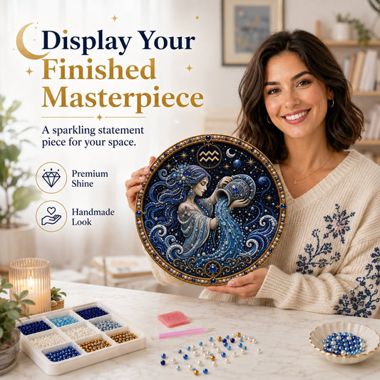 🔥 Maak Je Eigen Hemelse Meesterwerk — 12 Sterrenbeelden Parelkunst DIY Kit ♈🌙