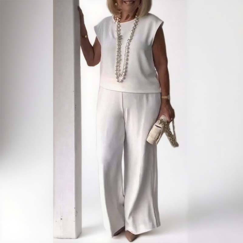 💞Gratis verzending⏳Elegant retro mouwloos tweedelig pak