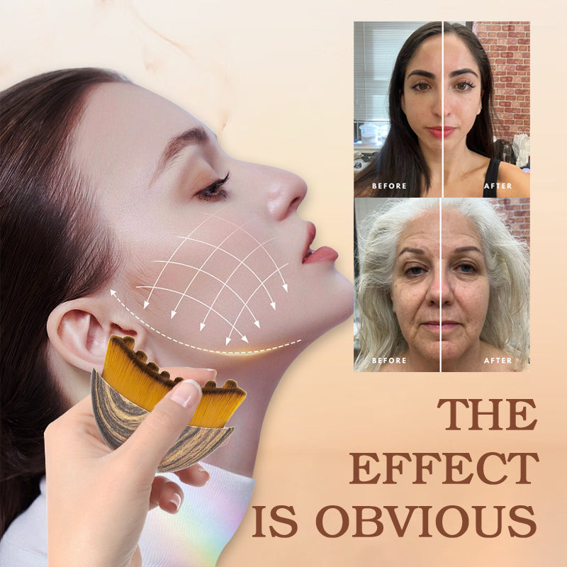 Lymfatische contourborstel voor het gezicht