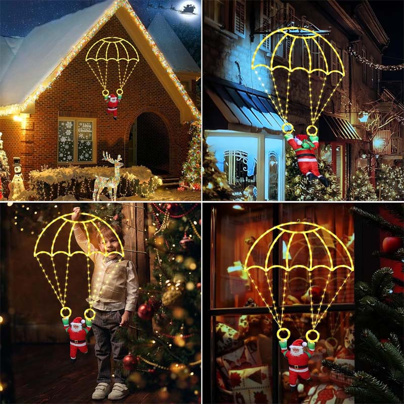 LED Santa Parachute Kerstverlichting