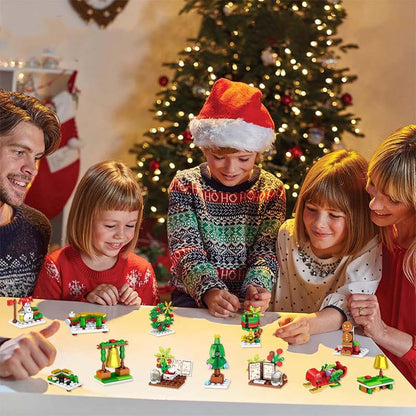 Kerst DIY-bouwstenen blinde doos