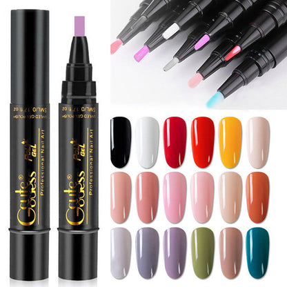 Eén-stapslijm drie-in-één nagellak gelpen