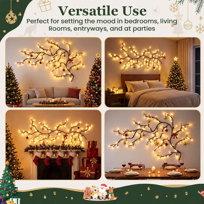 🌟🎅 Flexibele LED Boomtak – Warm & Feestelijk