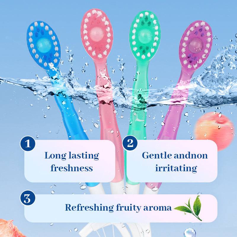 🎁5-in-1 mini-tandenborstel, tandzijde, tongschraper en tandenstokerset