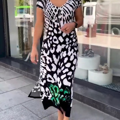 🌸 Modieus gedrukte lange jurk | Los en luchtig ✨ Modieus gedrukte lange jurk