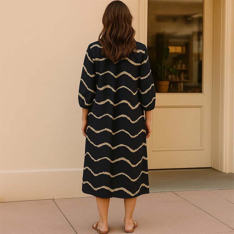 🥰Zomerspecial 39% KORTING🎁Boheemse Gedrapeerde Jurk