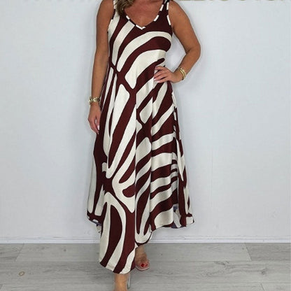 💞Zijden Bedrukte Jurk