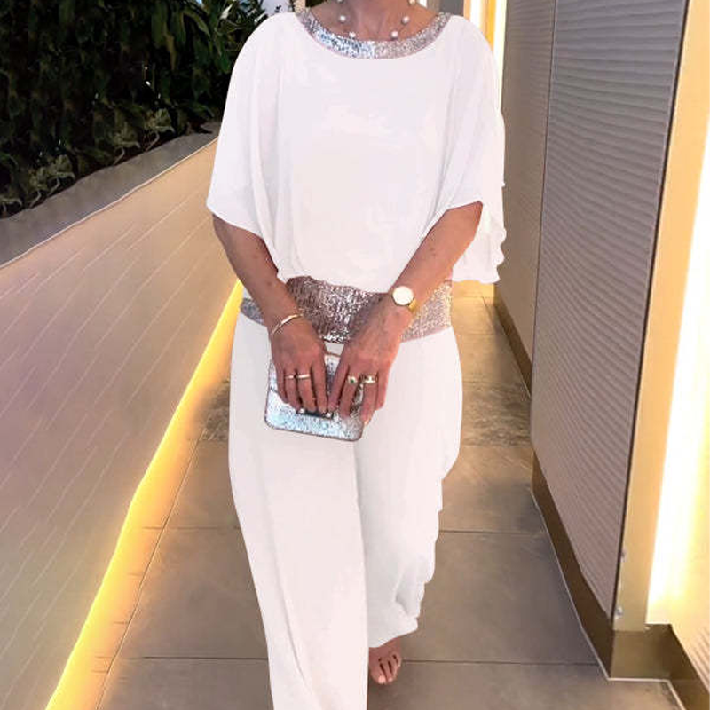 💞Tijdelijke aanbieding 49% KORTING🎁💞Dames tweedelige pailletten set met kleurblok