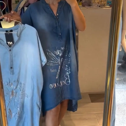 🌟Tijdelijke aanbieding 45% KORTING🎁Bedrukte Losse Jurk