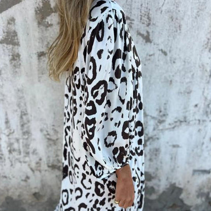 🥰Beperkte tijd aanbieding 48% KORTING🎁Luipaardprint jurk