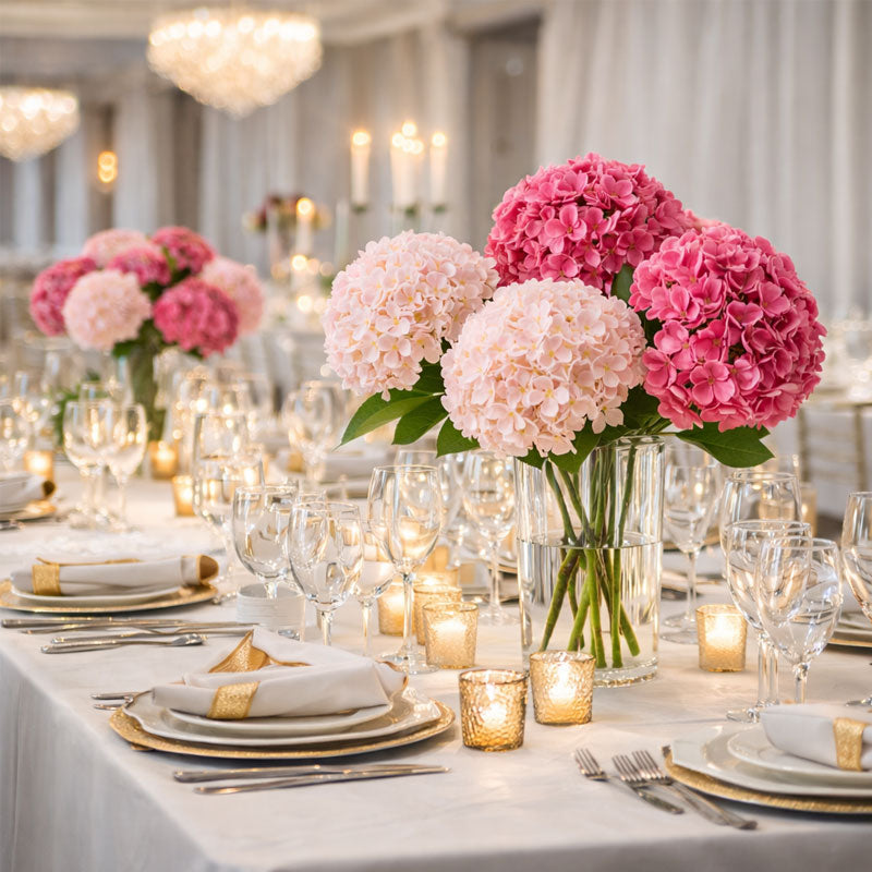 Kunstbloemen van hortensia