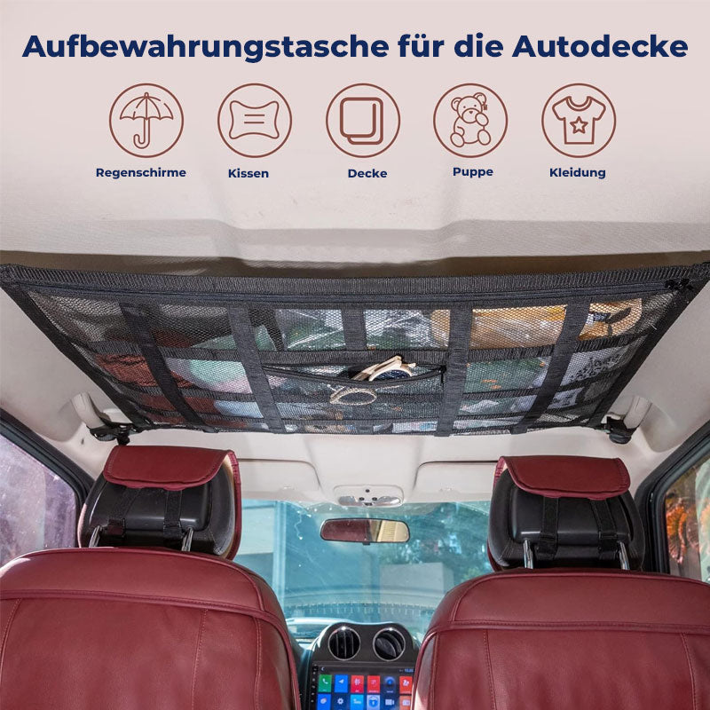 Opknoping mesh opbergtas voor autodak