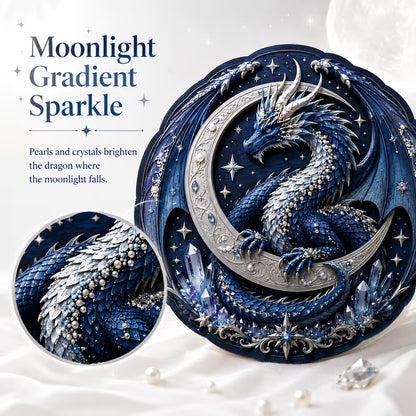 🐉 Moon Guardian Dragon 3D houten doe-het-zelf wanddecoratie