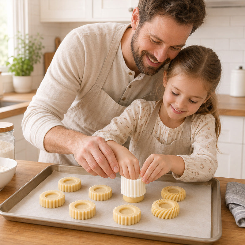 2-in-1 dubbelzijdige bakvorm voor zelfgemaakte desserts