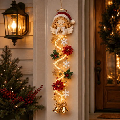⏳ Laatste dag: 49% KORTING – 🎄MerryCascade™ Lichtgevende kerstdeurhanger | 6 feestelijke lichtontwerpen✨
