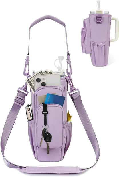 Verstelbare schoudertas met thermosbekerhouder voor 40 oz