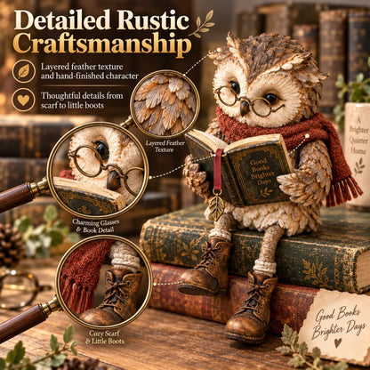 🦉 Reading Owl-beeldj
