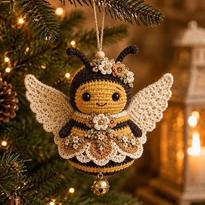 🔥Laatste dag: 50% KORTING 🪽 DIY-set voor een gehaakt ‘Animal Angel’-kerstornament
