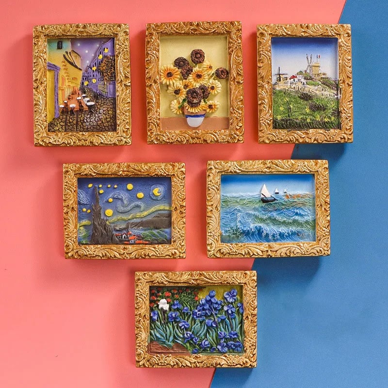 💖Last Day Sale 49% UIT💖Van Gogh geïnspireerde koelkastmagneetset