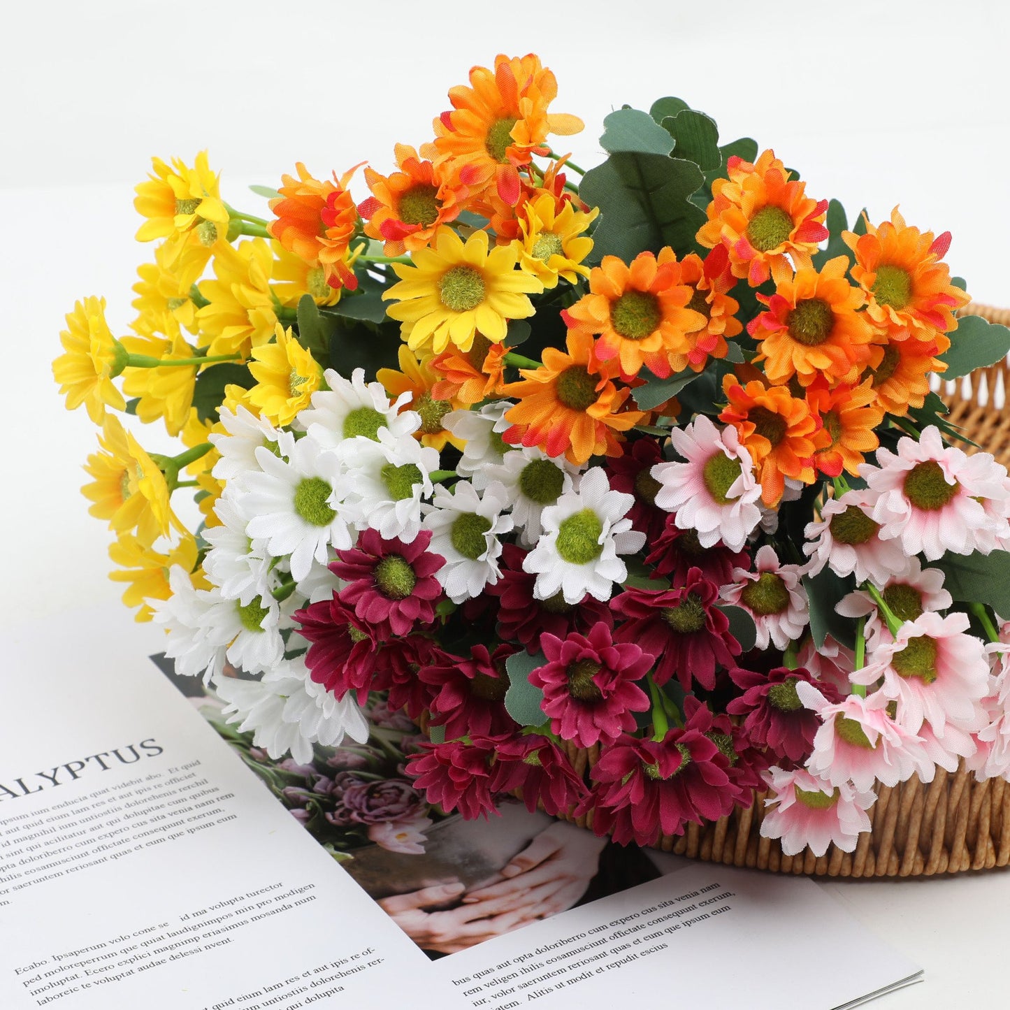 🏆Flash Sale⚡Kunstmatige Sunset Chrysanten voor buiten - UV-bestendig, waterdicht, winddicht