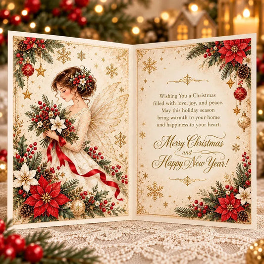 ⏳ Laatste dag: 49% KORTING – 👼 3D-kerstkaart met pop-up-kerstengel | Een betekenisvol kerstsouvenir met envelop en ruimte voor je persoonlijke boodschap 🎄