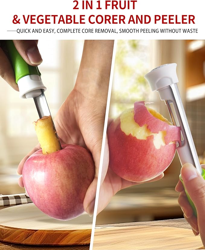 🍓 Multifunctionele Fruit Ontkroner – Eén Tool voor Al Jouw Favoriete Fruit! 🍎✨