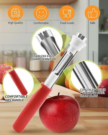 🍓 Multifunctionele Fruit Ontkroner – Eén Tool voor Al Jouw Favoriete Fruit! 🍎✨