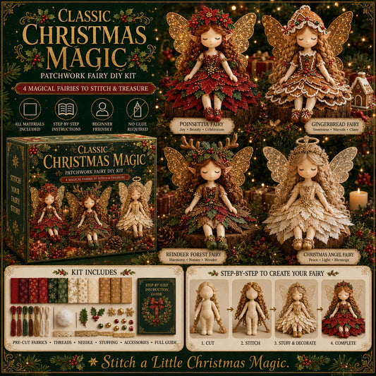 ✨ DIY-set ‘Christmas Magic Patchwork Fair