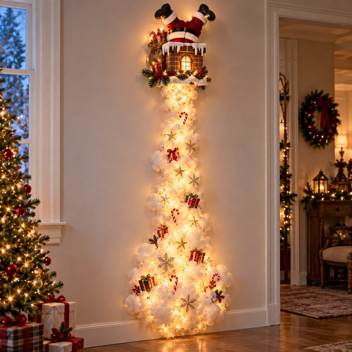 ✨Christmas Magic Trail-wandlamp – Een vleugje kerstmagie, rechtstreeks op je muur✨