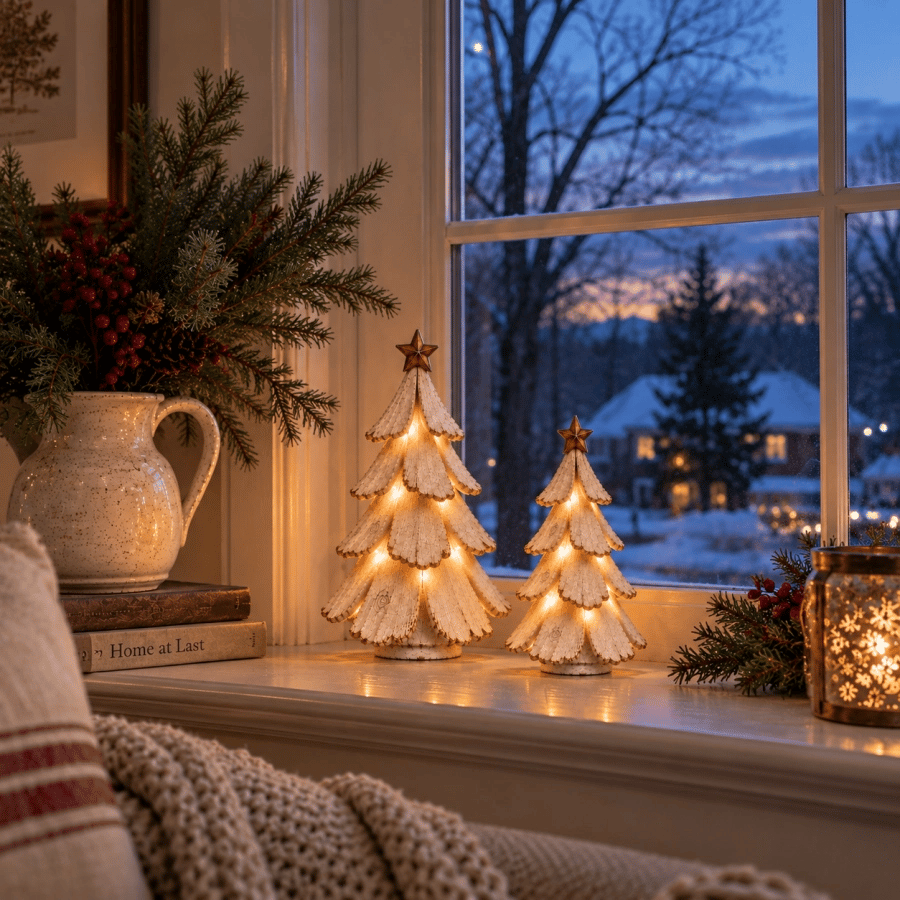🎄✨ Vintage LED Kerstboom – Breng Nostalgie Tot Leven! 💡