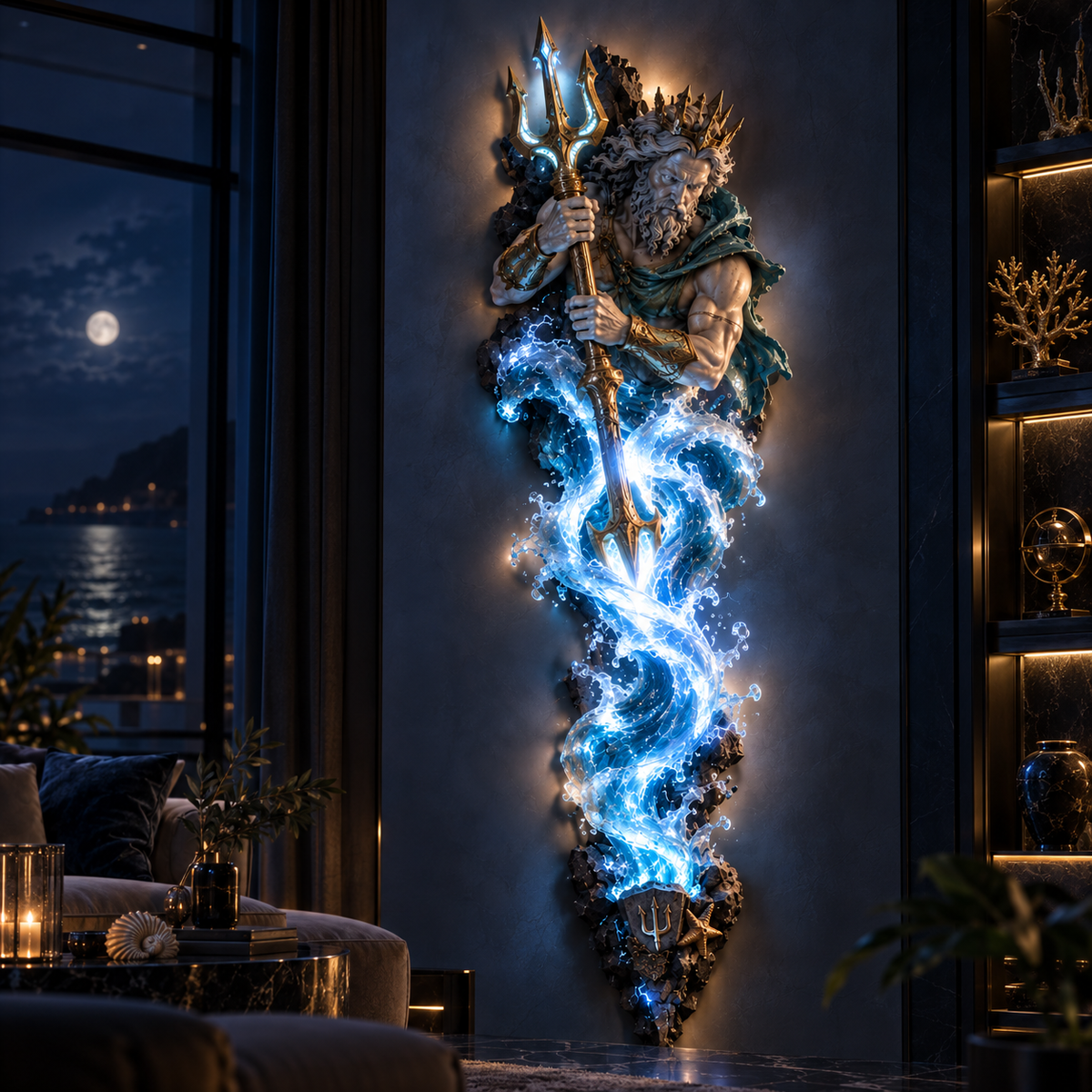 ⏰ Beperkte voorraad 50% KORTING  ⚡🌊 Collectie wandlampen met mythologische beelden 🏛️✨