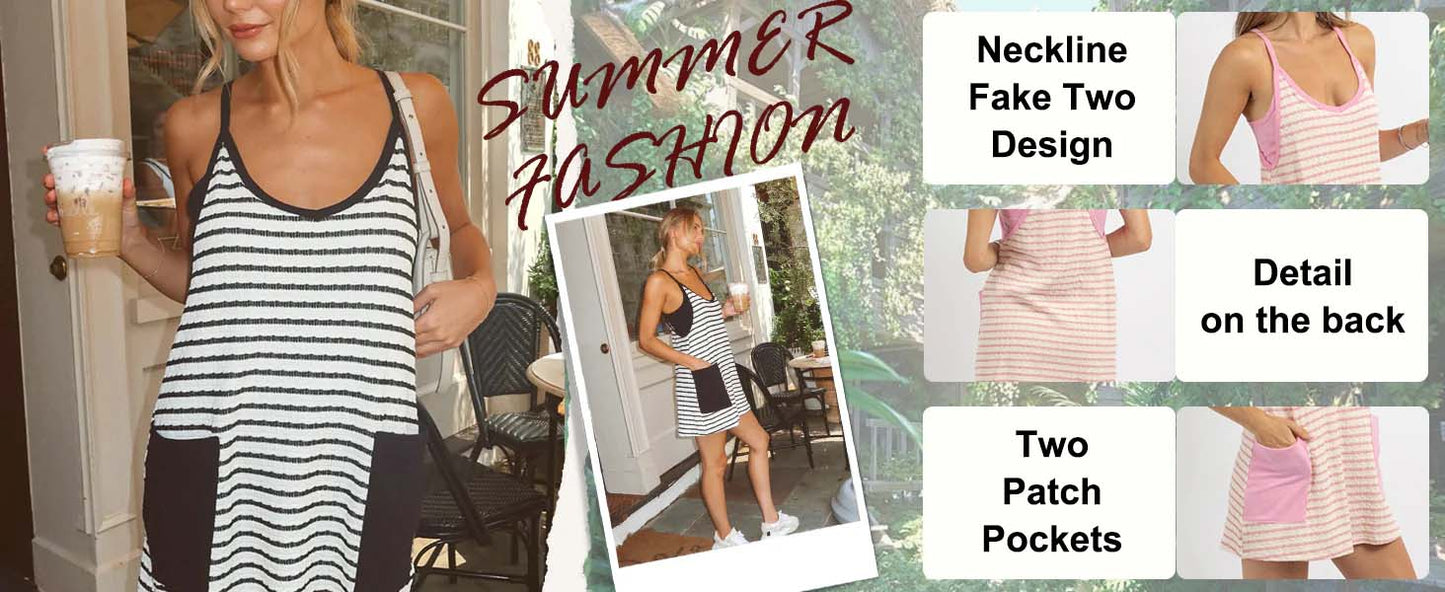 ✨Tijdelijke aanbieding 39% KORTING🎁Mouwloze Zomerjurk Met Korte Broek Voor Vrouwen