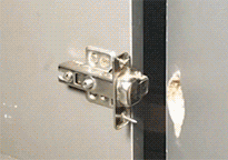 Roestvrijstalen reparatieset voor kastscharnieren - universele montageplaten met schroeven