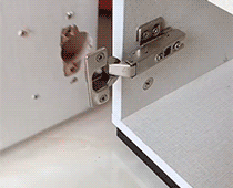 Roestvrijstalen reparatieset voor kastscharnieren - universele montageplaten met schroeven