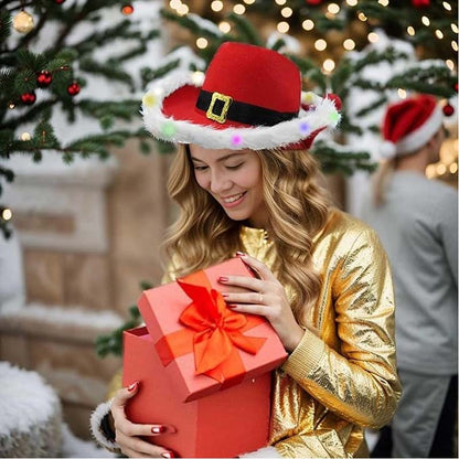 🌟 Kleurrijke, gloeiende cowboyhoed · Feestdecoratie 🌟