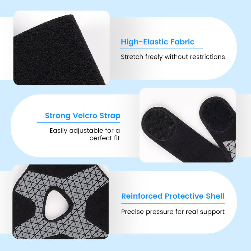 Verstelbare elastische enkelondersteuning