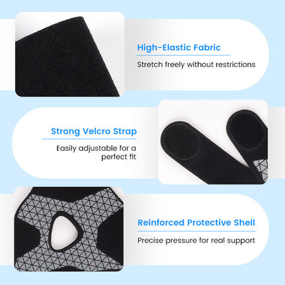 Verstelbare elastische enkelondersteuning