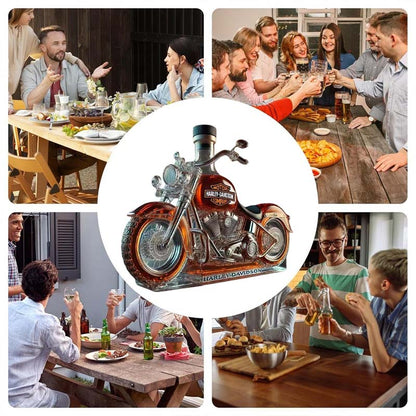 Creatieve Motorfiets Glazen Wijnfles