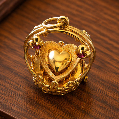 💛 Ketting met hartvormig hangertje in vintage-stij