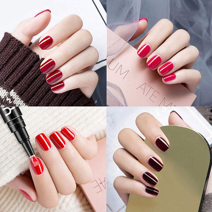 Eén-stapslijm drie-in-één nagellak gelpen