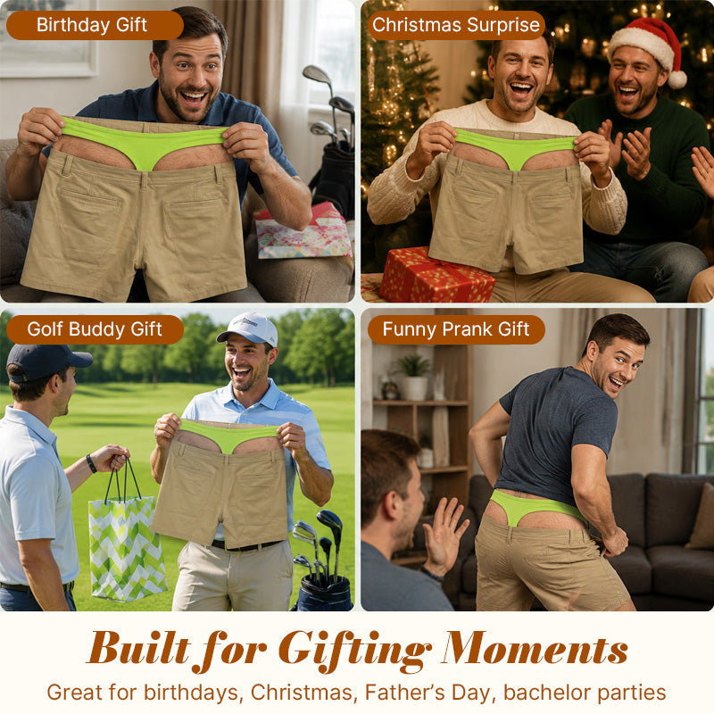 Grappige golfshorts voor mannen – Pittige cadeaushort